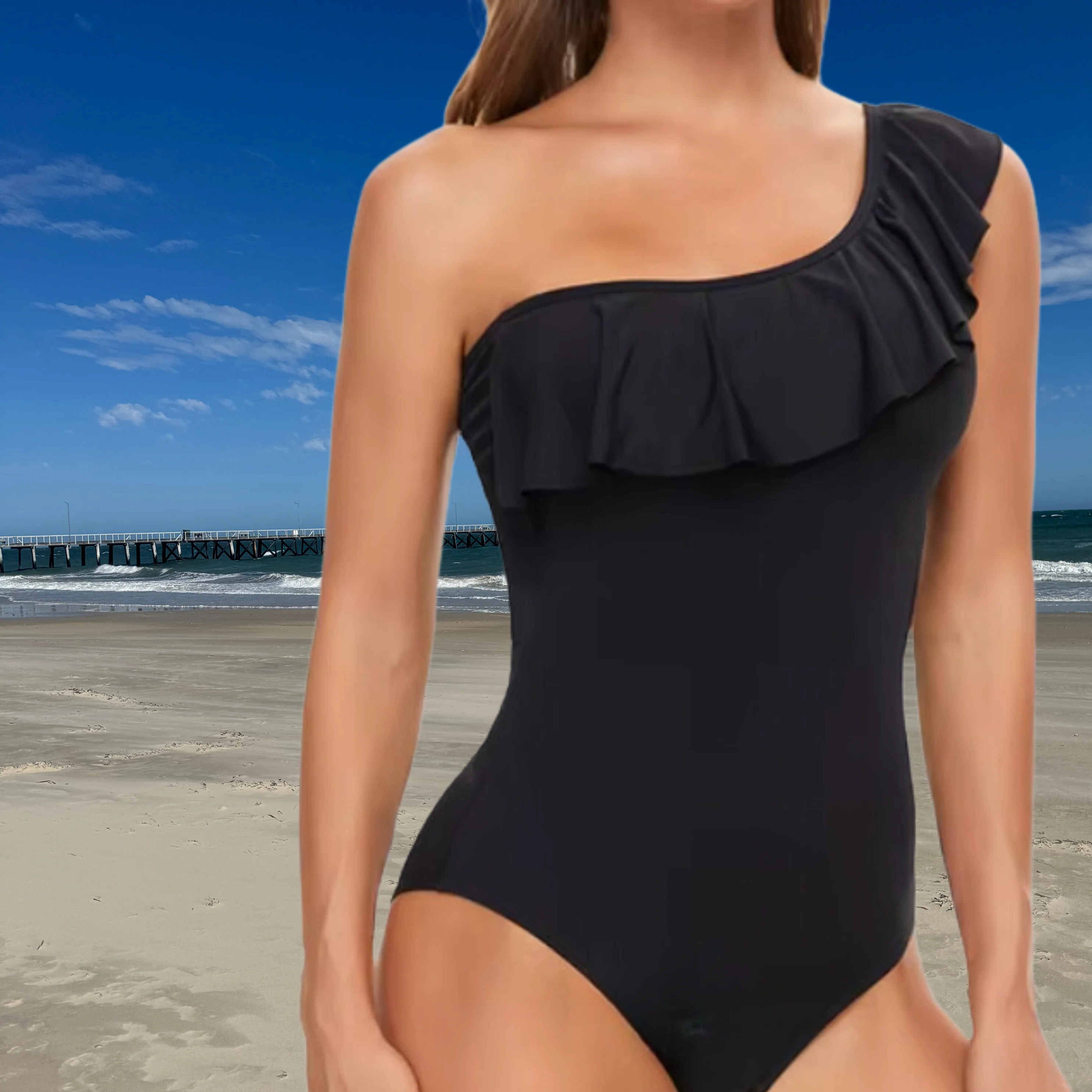 Frilly Period Swimsuit - Image 4