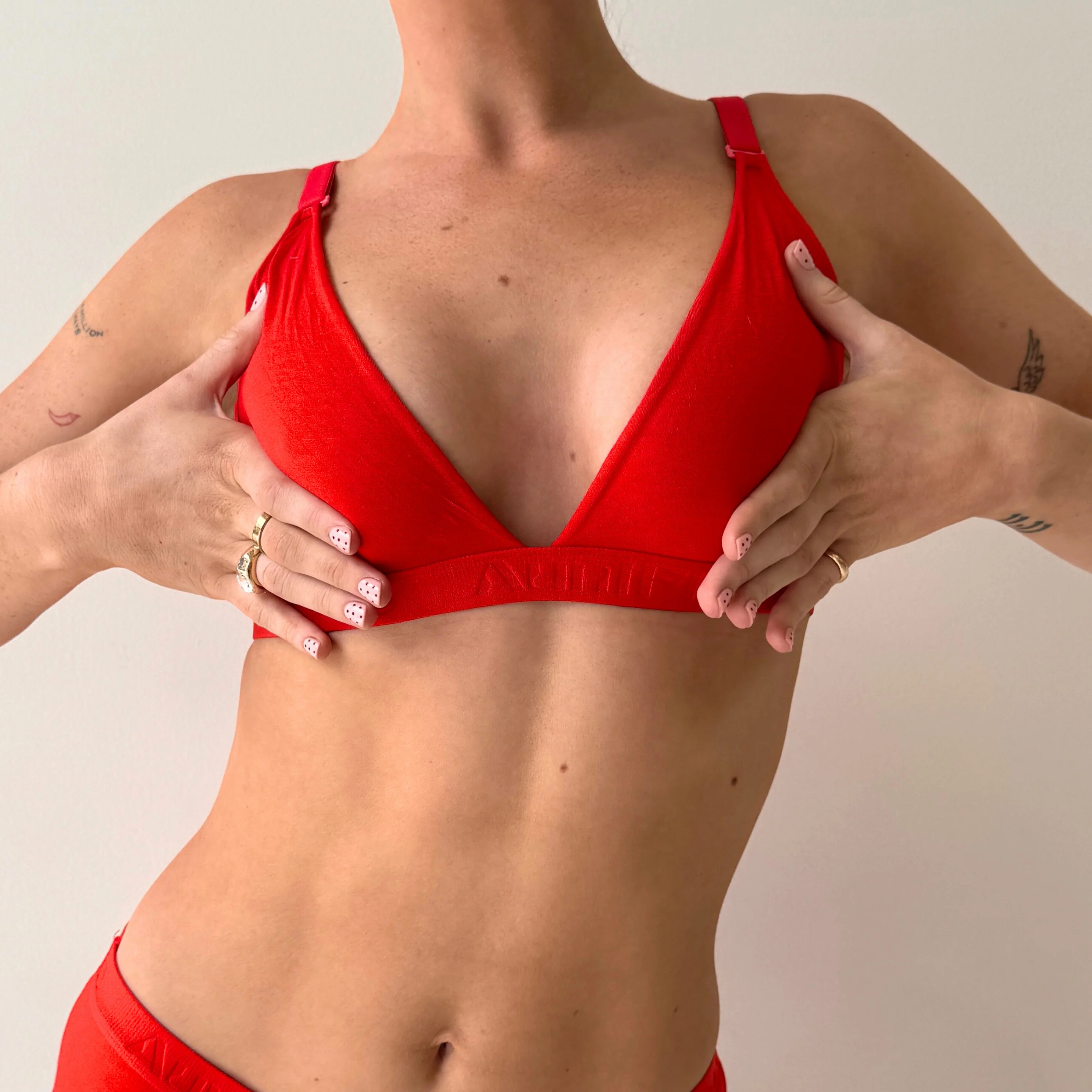 Red Triangle Bralette - Image 3