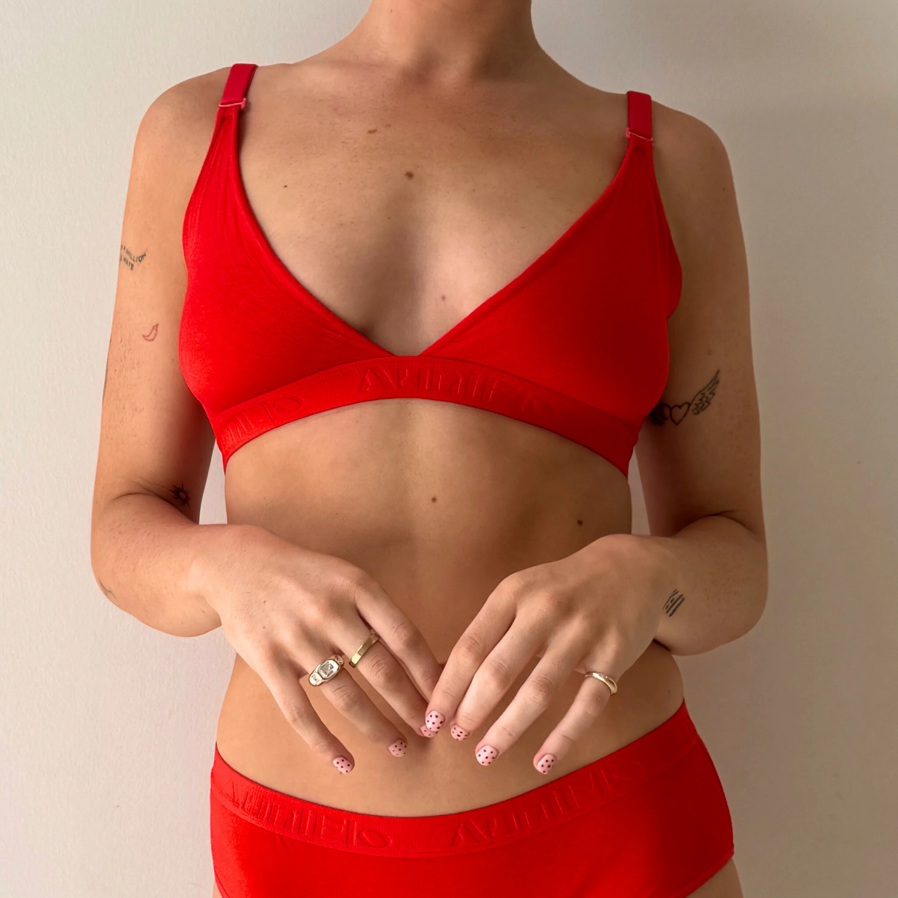 Red Triangle Bralette - Image 5
